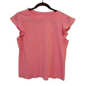 $119 Velvet by Graham & Spencer Women's Pink Lupita Ruffled Tank Top Size XS